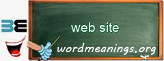 WordMeaning blackboard for web site